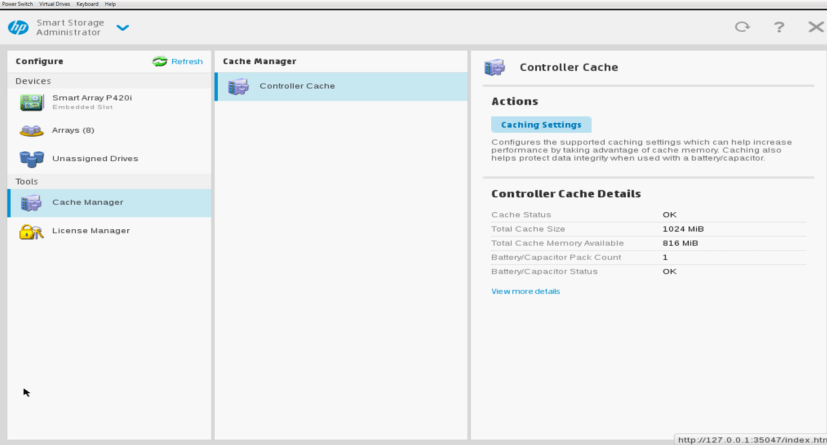02 - P420i Cache Manager