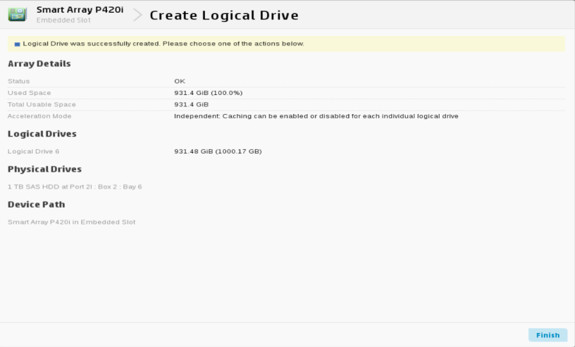 P420i Disk Group Setup 4