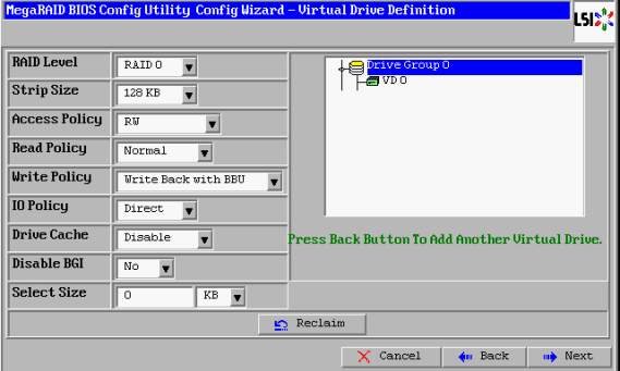 LSI MegaRAID BIOS Config 02